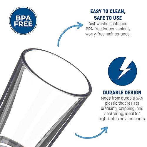 Miniatura 2 de Carlisle FoodService Products Alibi - Vaso de chupito para restaurante, cocina y bar, plástico, 2 onzas, transparente (paquete de 24)