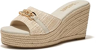 Chic Women's Open Toe Espadrille Wedge Sandals with Chain Detail - Related Product | Camping Gear