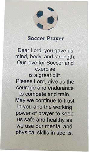 Westmon Works Juego de fichas de fútbol de San Sebastián con tarjeta sagrada y bolsillo de metal, hecho en Italia, Metal, No es una piedra preciosa