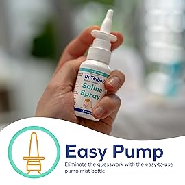 Dr. Talbot\'s Baby Saline Spray for Nasal Congestion, Dry Nose, and Mucus Flushing Relief - 1 fl oz - Gentle Pump Mist for All Ages