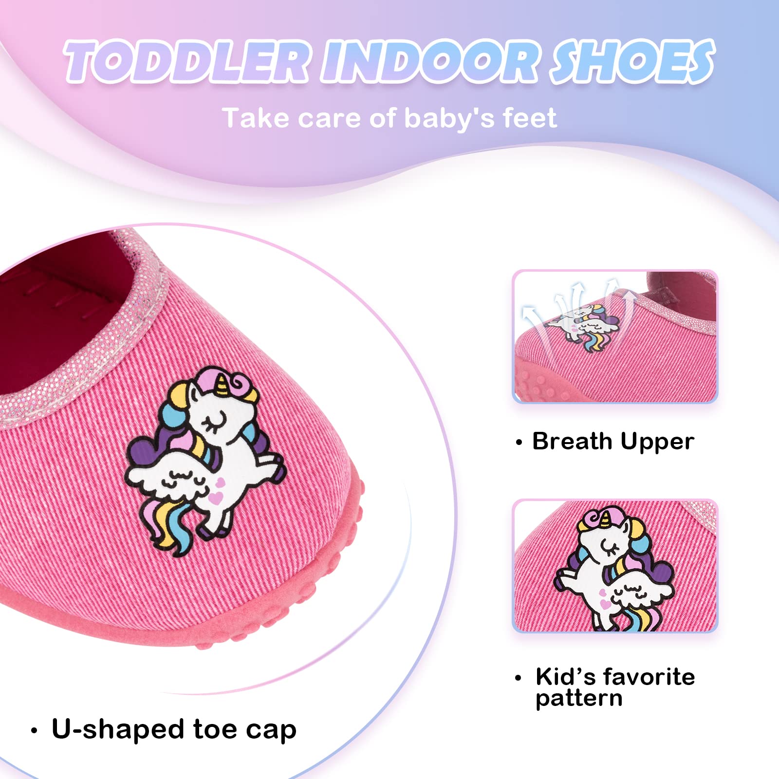 FUNCOO PLUS Enfant en bas âge filles pantoufles enfants été léger maison chaussures enfants anti-dérapant maison intérieur pantoufles