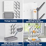 GoMaihe Sac de séchage pour biberons : Space Sauver le porte-bouteille vertical - Baby Accessories Store Stand Organisez les pinceaux Pacificateurs sur le comptoir - Sans BPA - gris
