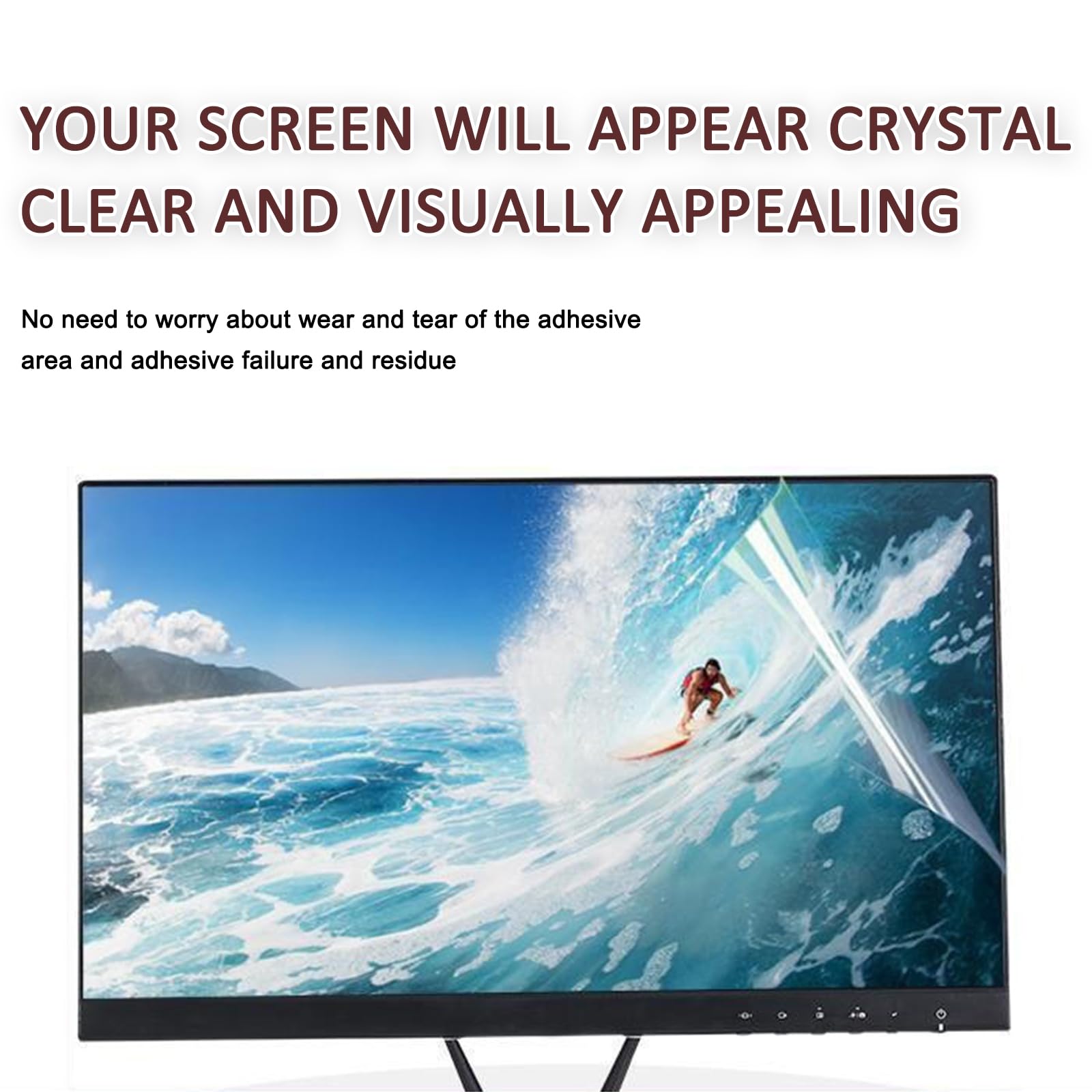 48-58 Zoll TV-Displayschutzfolie, Filter, der UV- und blaues Licht von Filterfolie blockiert, TV-Displayschutzfolie ohne Blase, kratzfester Verletzungsfilm,48in