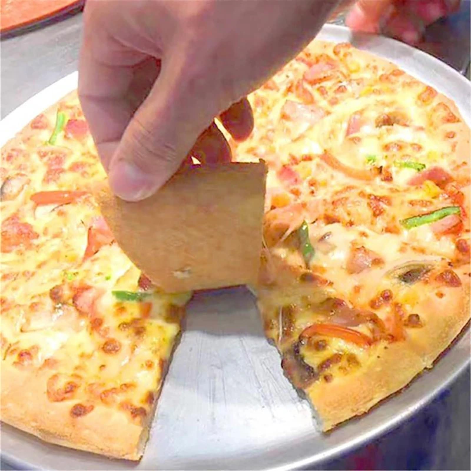Vassoio for pizza rotondo in lega di alluminio