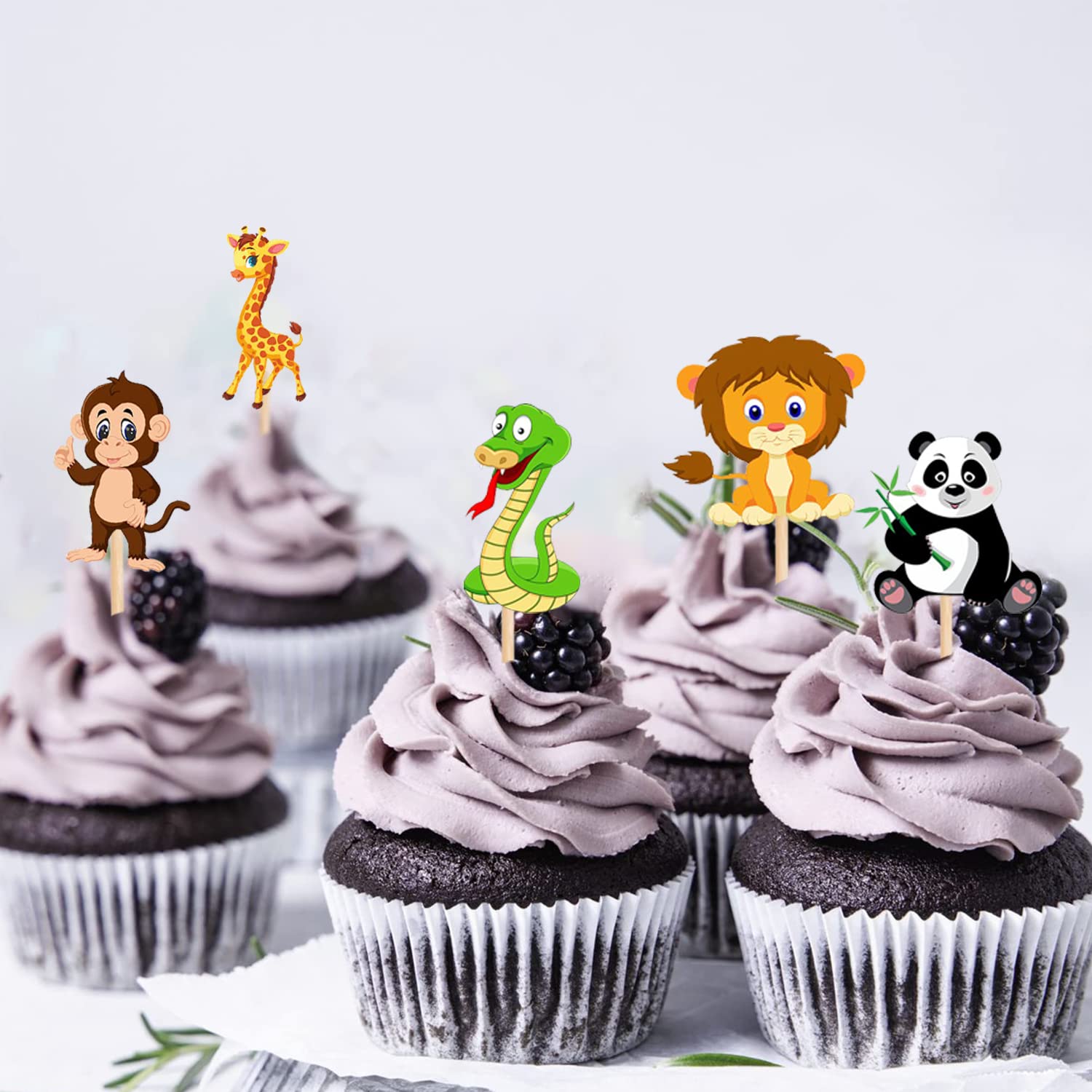 Buy Party Propz Animal Cake Topper 12Pcs Jungle Theme Cake Topper For
