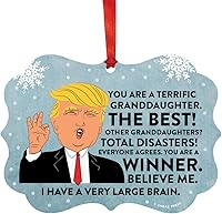 Vista 12 de Andaz Press Divertido presidente Donald Trump Fancy Frame Recuerdo Adorno de Navidad Regalo de mordaza, Perra fantástica, 1 paquete, ideas de regalo