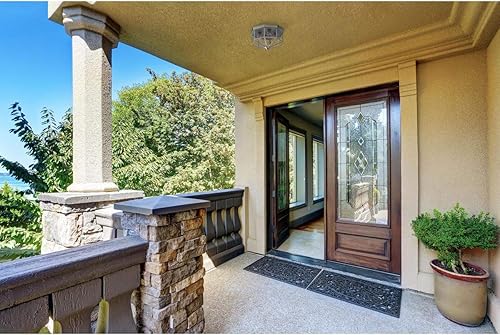 Miniatura 3 de Progress Lighting P5789-09 Aplique octogonal cerca del techo con vidrio biselado transparente encuadernado, níquel cepillado