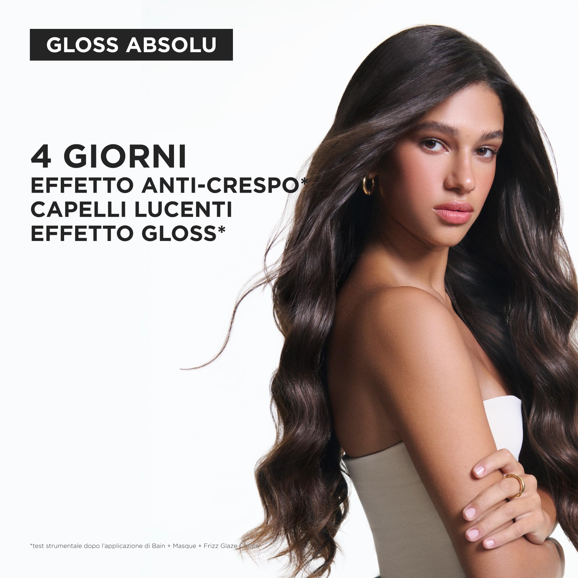Kérastase, Gloss Absolu, Eco Ricarica Shampoo per Capelli Spessi Tendenti al Crespo, Con Acido Glicolico, Acido Ialuronico e Olio di Rosa Canina, Bain Crème Hydra-Glaze, 500 ml