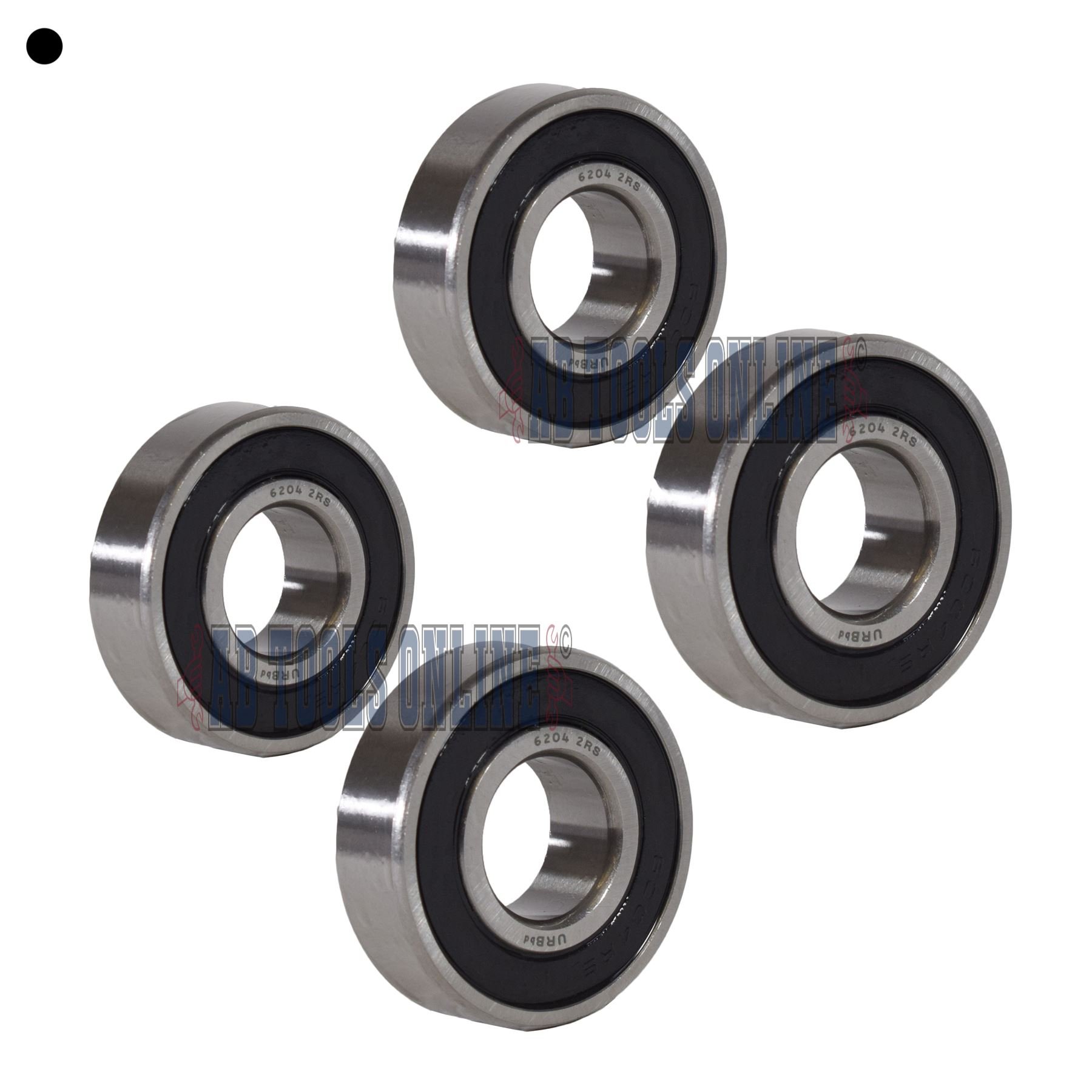 4 ERDE Remorque scellés le moyeu de roue roulements à billes ID20 Compact x OD47 x L14mm
