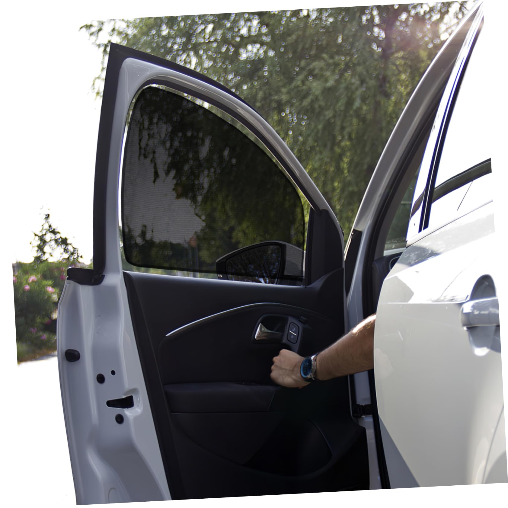 iplusmile 12piezas Cortinas Magnéticas para Ventanas De Auto Protección UV y Sombra Instalación Rápida Herramientas Paquete De Aislante Térmico y Privacidad para Vehículos
