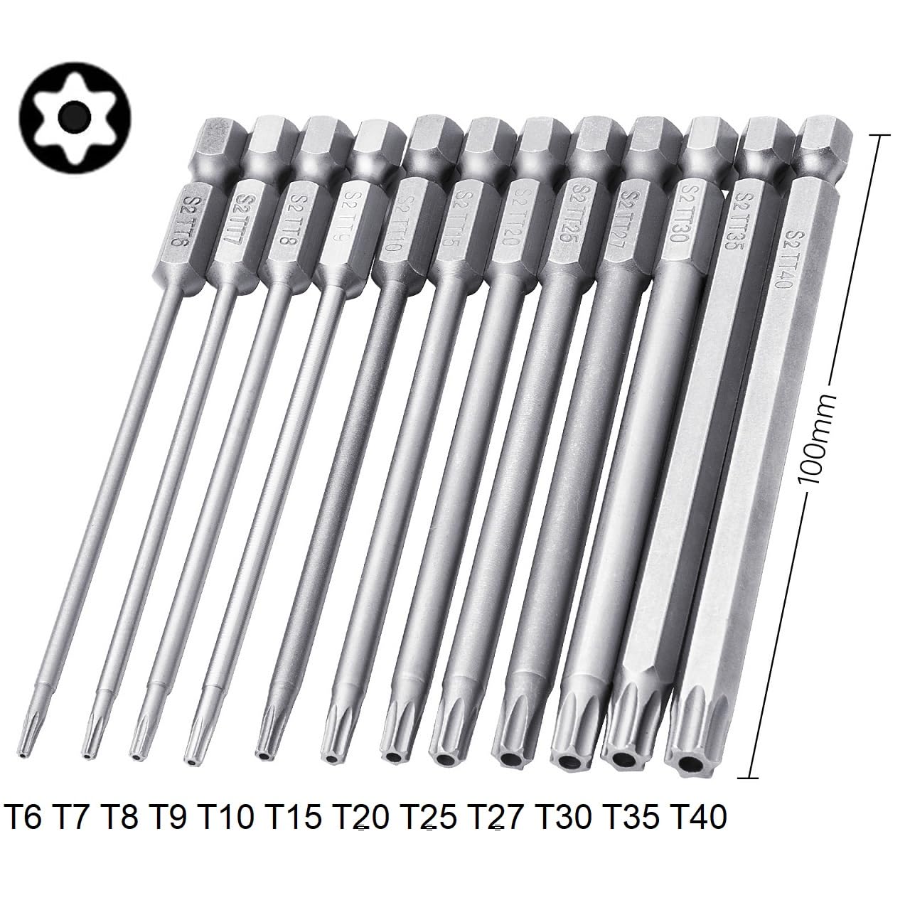 11 Stück Torx Schraubendreher Set, Torx lang Magnetische 11 Stück Torx Schraubendreher Set, Torx lang Magnetische