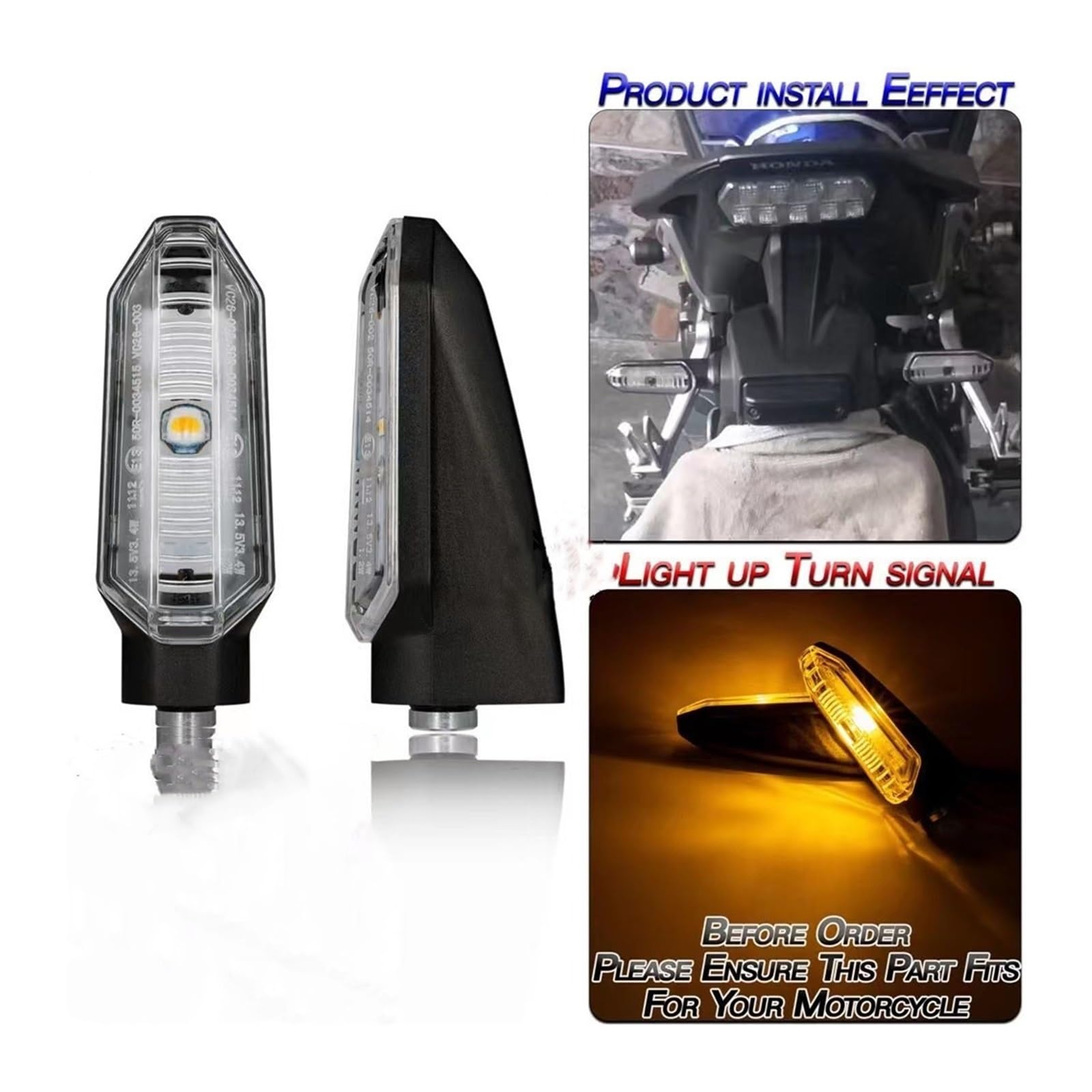 Luz LED De Intermitente para Motocicleta, para Hon&da CBR 250RR 650R 500R CB 500 X/F 125R 150R 250/R 300R 1000 1100RS CRF250L XADV 750 2021 Intermitentes Luces