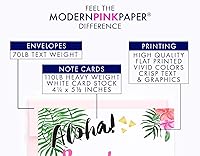 Vista 3 de Modern Pink Paper Invitaciones de despedida de soltera de oro rosa con sobres, elegantes invitaciones de despedida de soltera con efecto