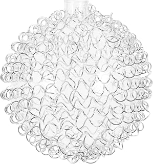 PRETYZOOM G4 Aluminum Wire Lamp Shade Round Ball Glass 80mm