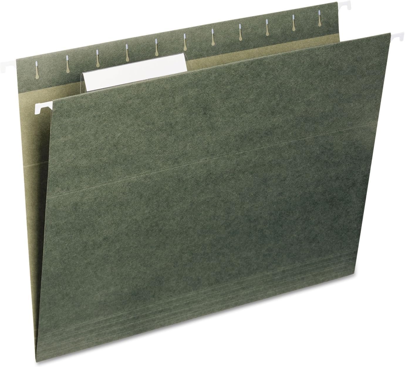 Smead Hanging File Folder with Tab, 1/3-Cut Adjustable Tab, Letter Size, Standard Green, Value Filing Products Bulk Case of 250 (64039)