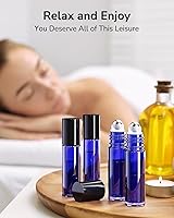 Vista 8 de Botellas de rodillo de aceite esencial, Azul / Patchwork, 48