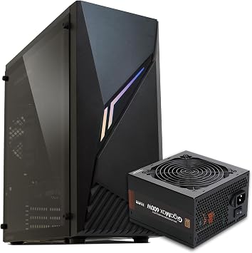 Zalman Raven ATX Mid-Towe PC Case + 600W 80 Plus Bronze Power Supply ATX PSU