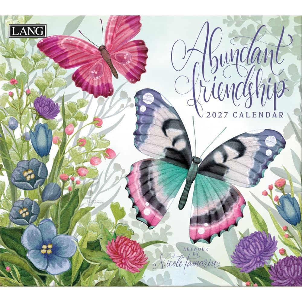 Lang Brands, LLC, Abundant Friendship 2027 Wall Calendar by Nicole Tamarin