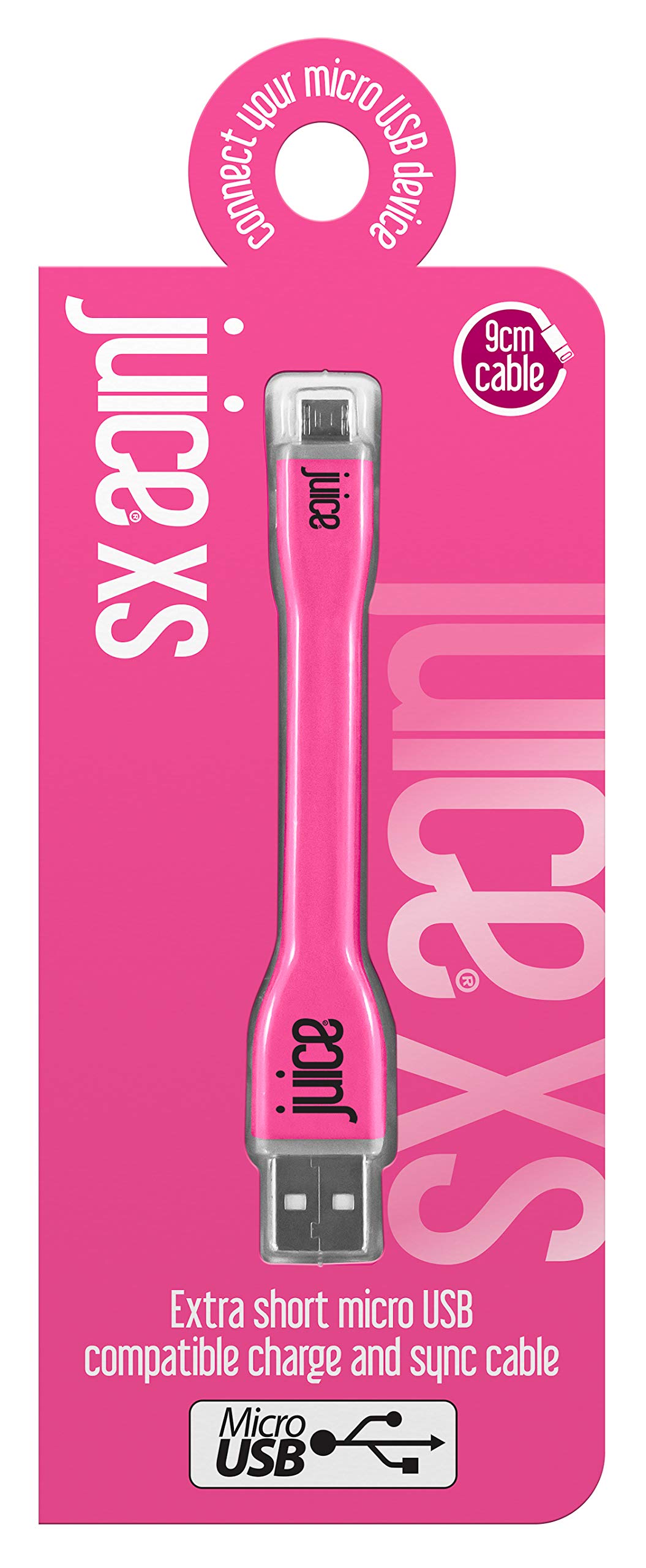 JuiceXS 9cm Micro USB Charge & Sync Cable