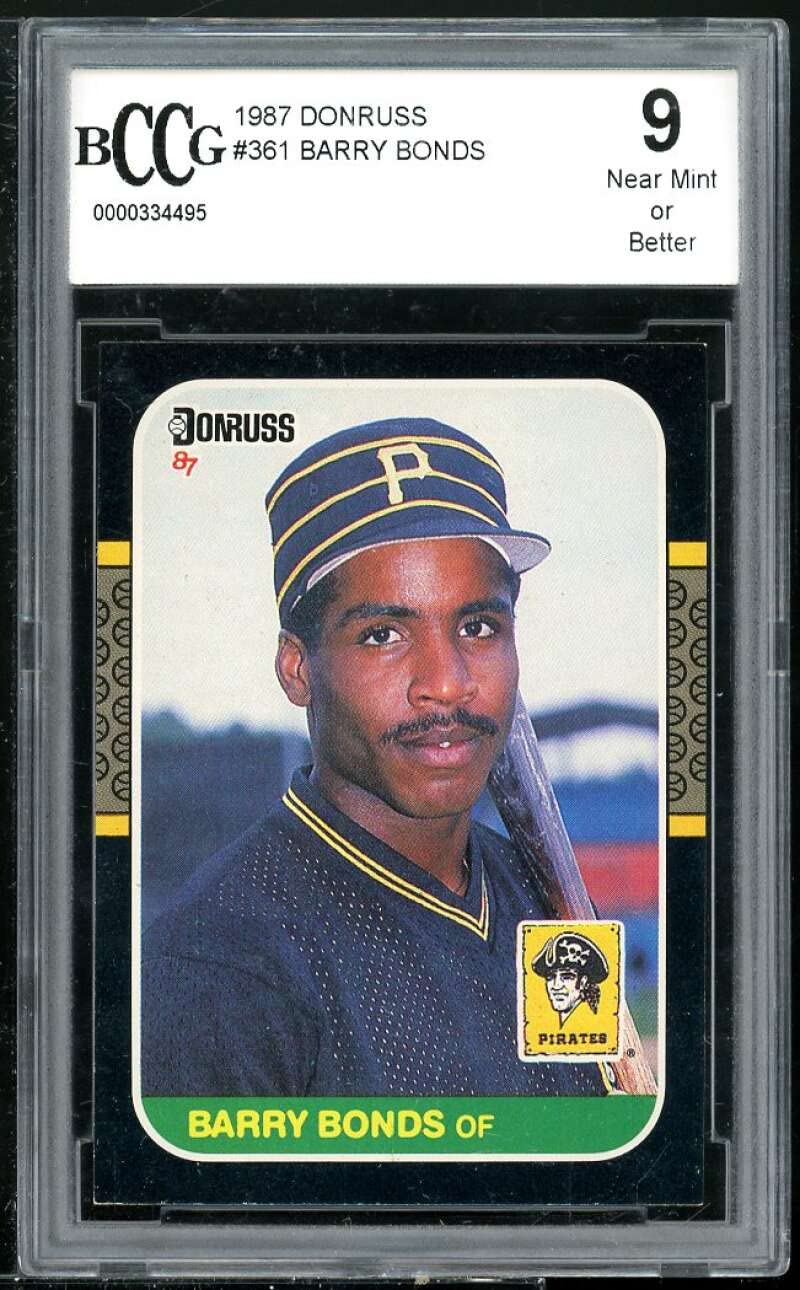 その他 Barry Bonds Rookie Card (1987 Donruss) Amazon.com: Barry Bonds Rookie Card 1987 Donruss #361 BGS