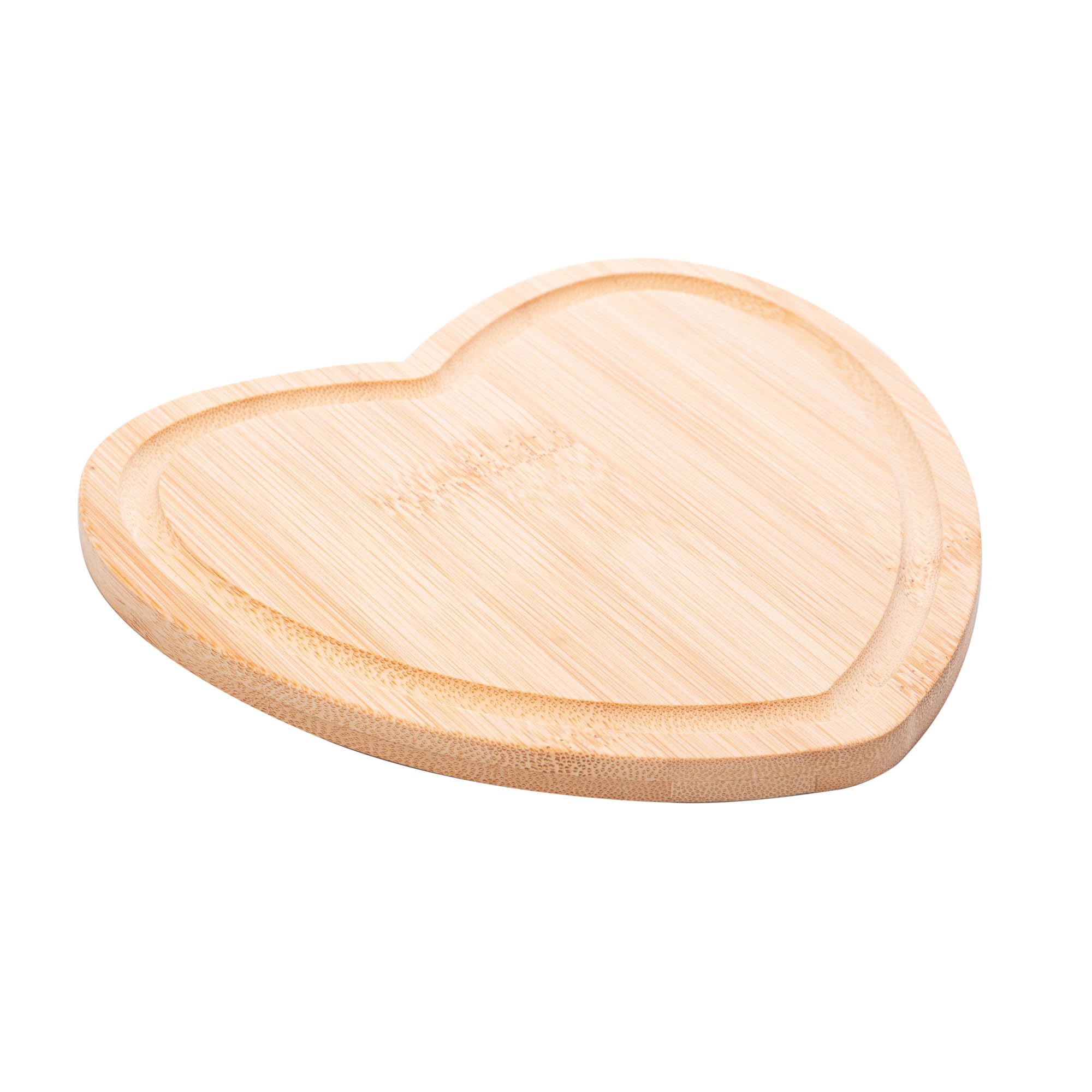 LYOR - Tábua de Bambu Heart 17cm x 16,5cm x 1cm : Amazon.com.br
