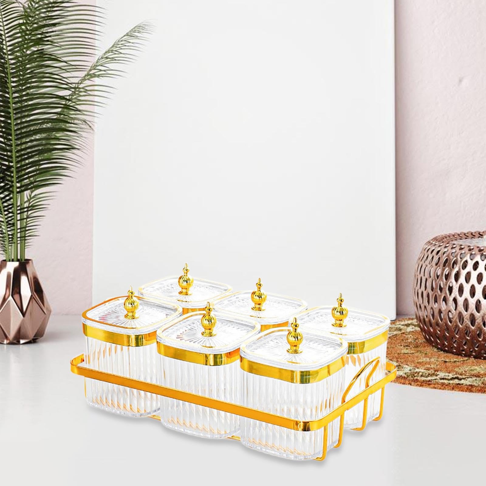 Snackbehälter für Trockenfrüchte Und Süßigkeiten mit Aufbewahrungsschalen für Veranstaltungen, Klar