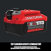Vista 6 de Batería de herramienta eléctrica de iones de litio CRAFTSMAN V20 6Ah (CMCB206)