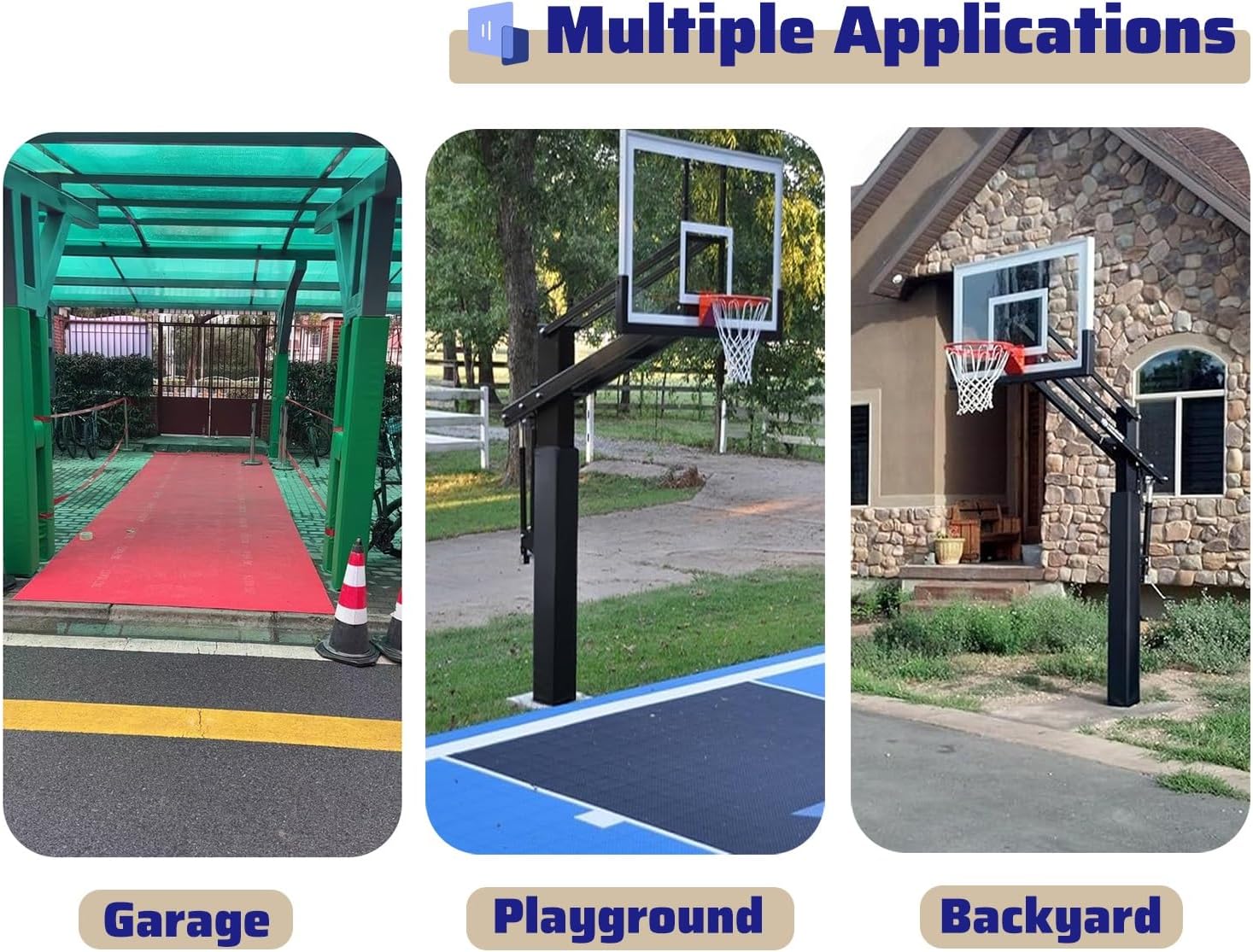 7ft Square Pole Padding - Self-Adhesive Column Protector for Outdoor & Indoor Use, Fits 3x3 to 8x8 Poles, All-Weather Cushion Wrap for Gym, School & Garage (White, 5.5"x5.5")