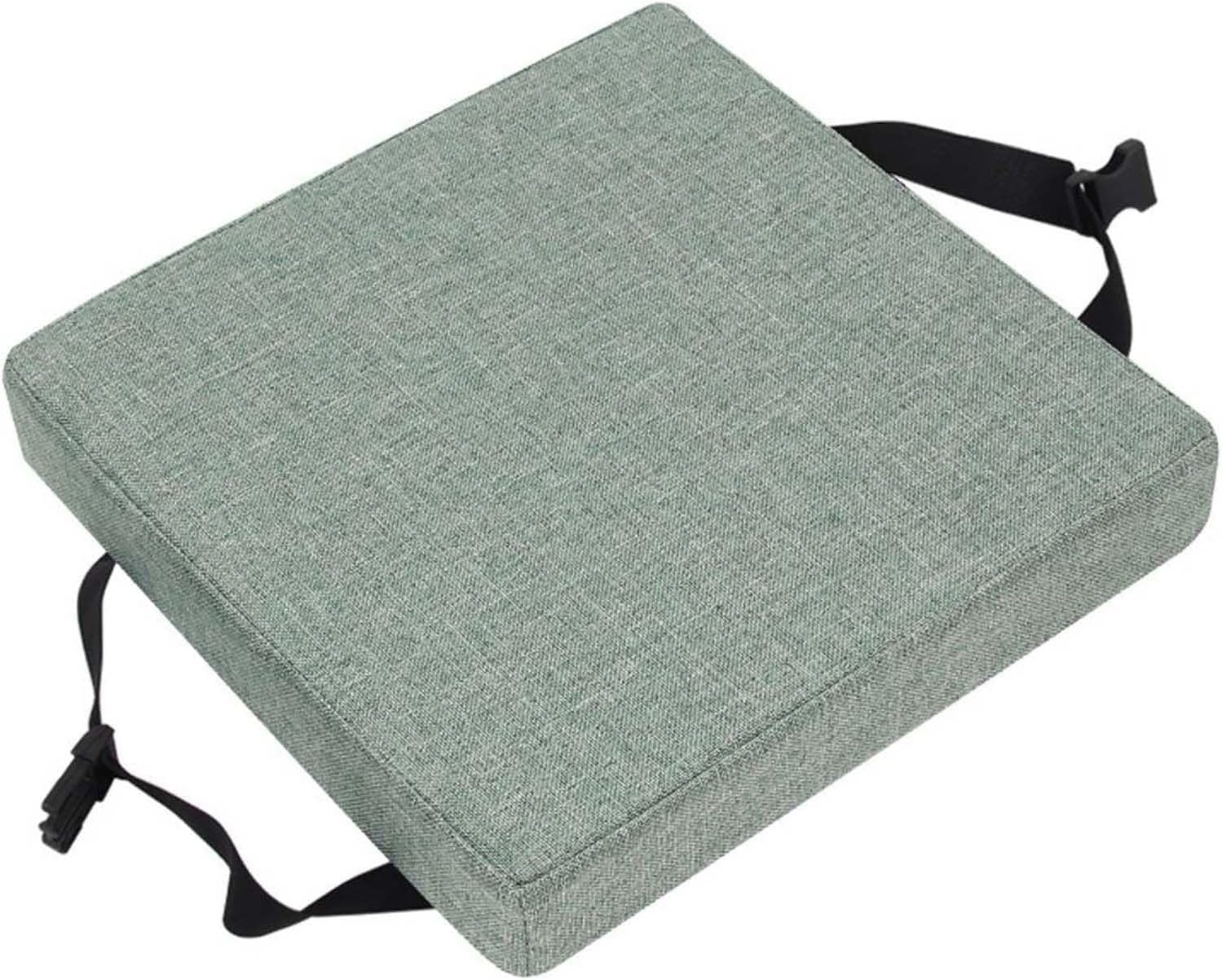 BLLMTEAR Stool Cushion Square with Ties, Non-Slip Bar Stool Cushion Square Seat Cushion With Machine Washable Cover Chair Seat Cushion Textured Barstool Pad(10,10X10x3in/25x25x8cm)