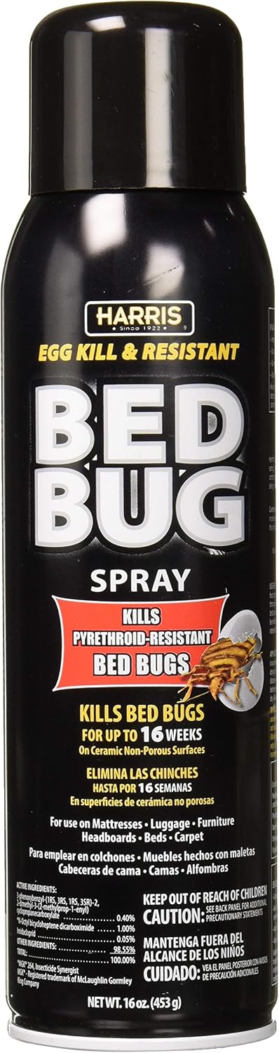 Harris Toughest Bed Bug Killer, 16oz Aerosol Spray