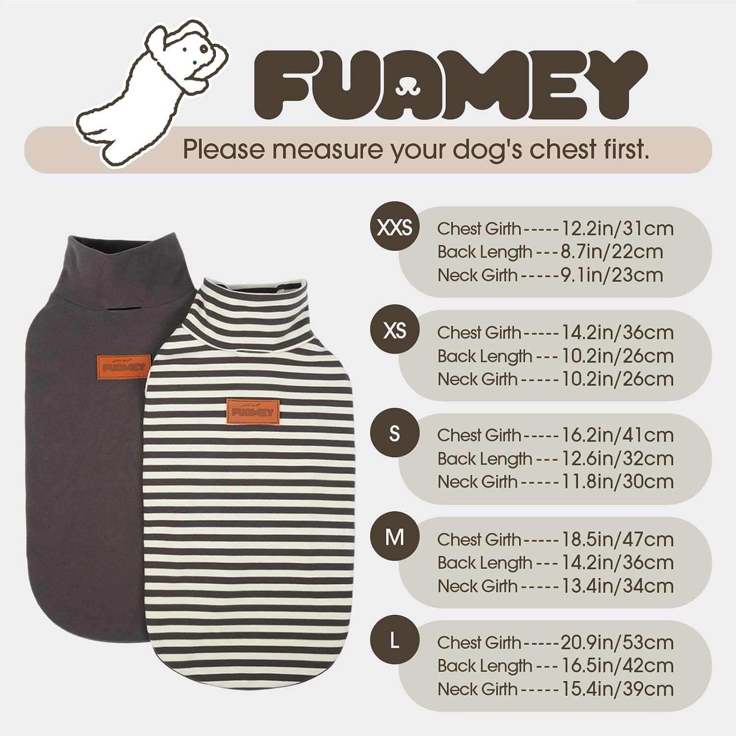 FUAMEY 2 Pack Dog Fleece Vest for Extra Small Dogs,Puppy Stretchy Dog Sweatshirts Warm Dogs Pullover Winter Pet Sweaters with Leash Hole Puppy Turtleneck Sleeveless Grey XXS