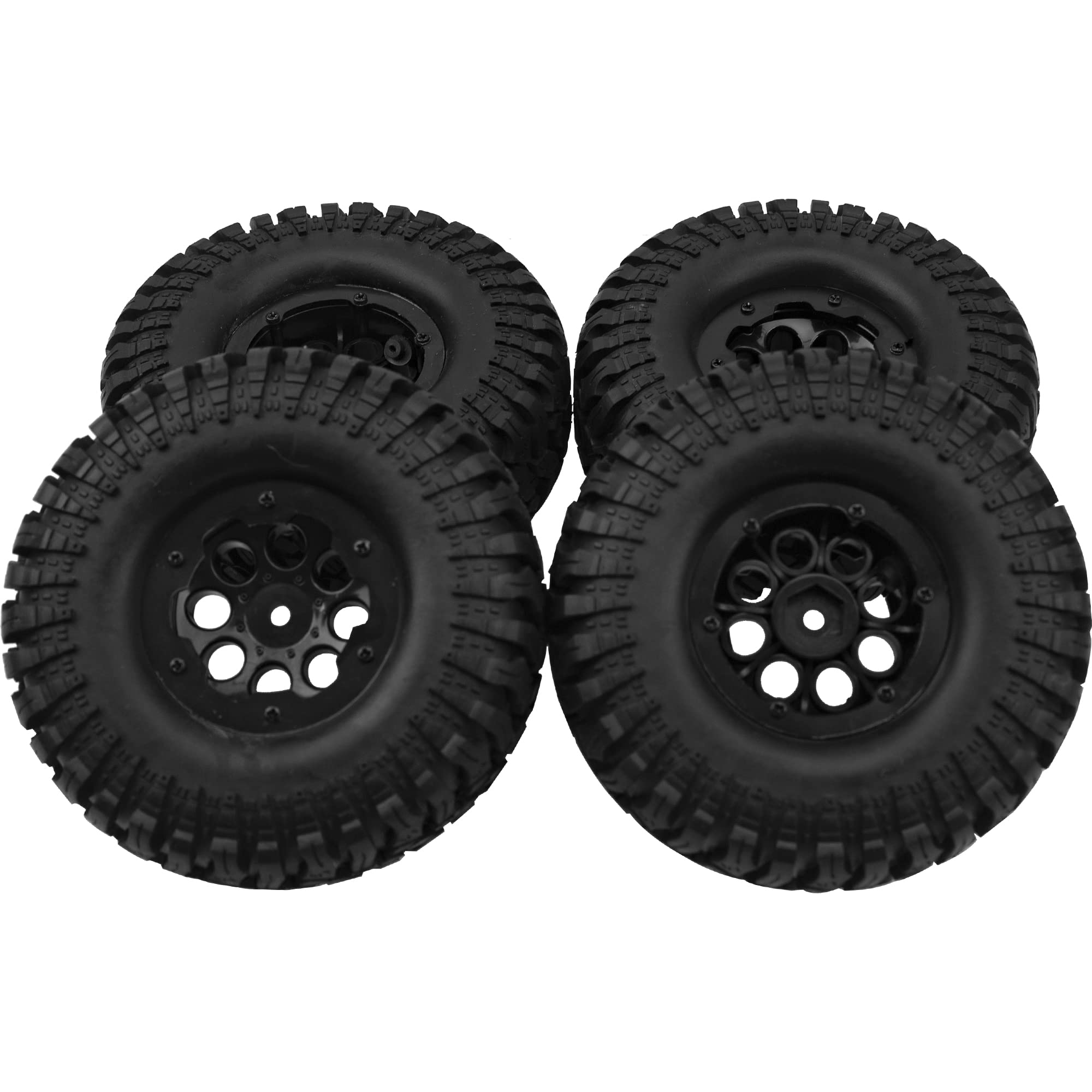 4-Pack 1.9” Super Swamper Tires With Beadlock Rims For RC Crawlers – 120mm Height, 12mm Hex - View #8