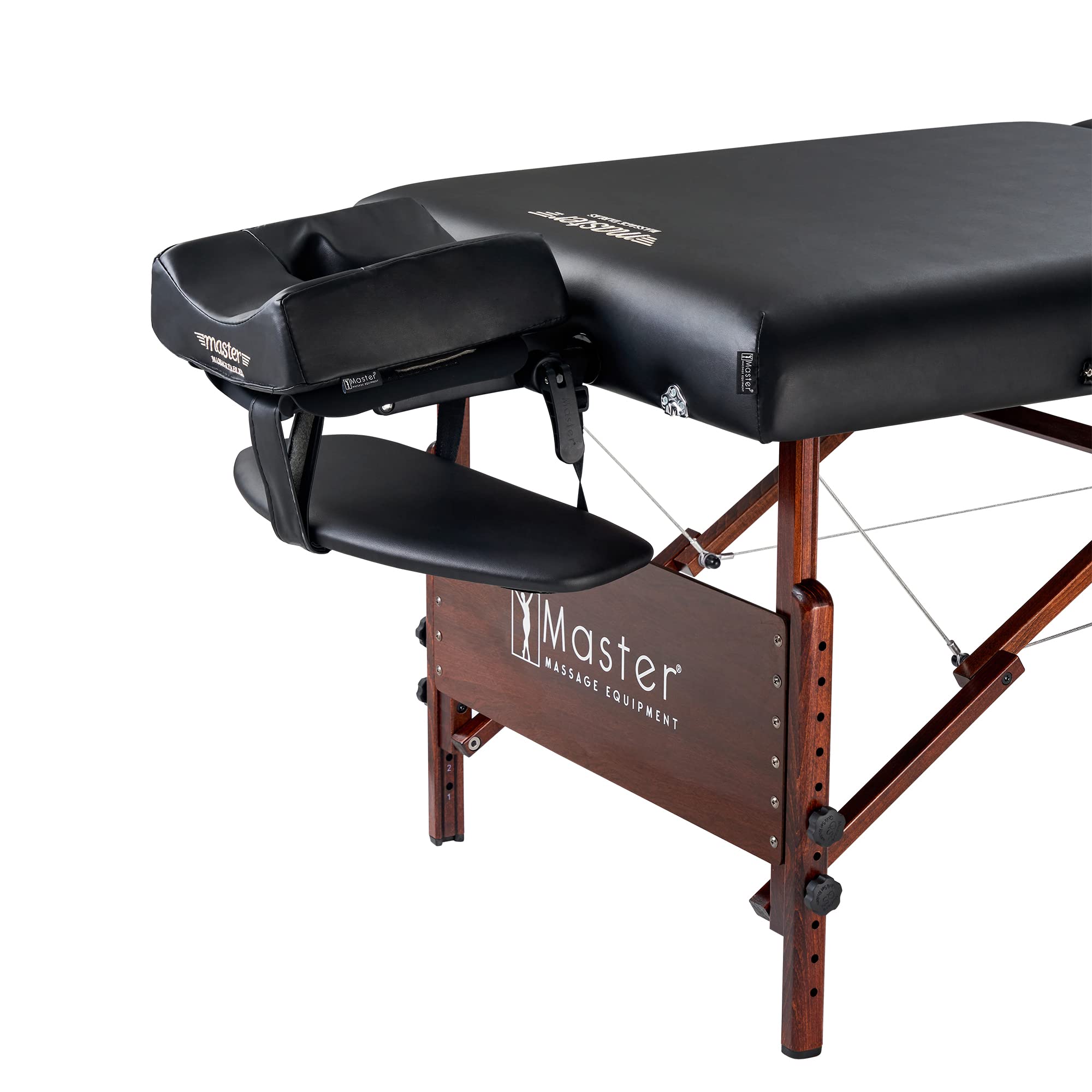 Master Massage Del Ray Mobil Massageliege Kosmetikliege Therapiebett Massagebank Klappbar Holz 76cm Schwarz