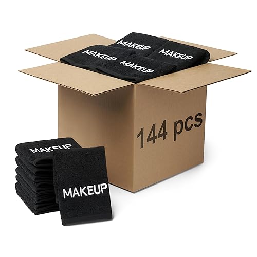 Ben Kaufman - Paño removedor de maquillaje facial 100% algodón (paquete de 144 piezas) Paños desmaquillantes suaves y reutilizables 13 x 13