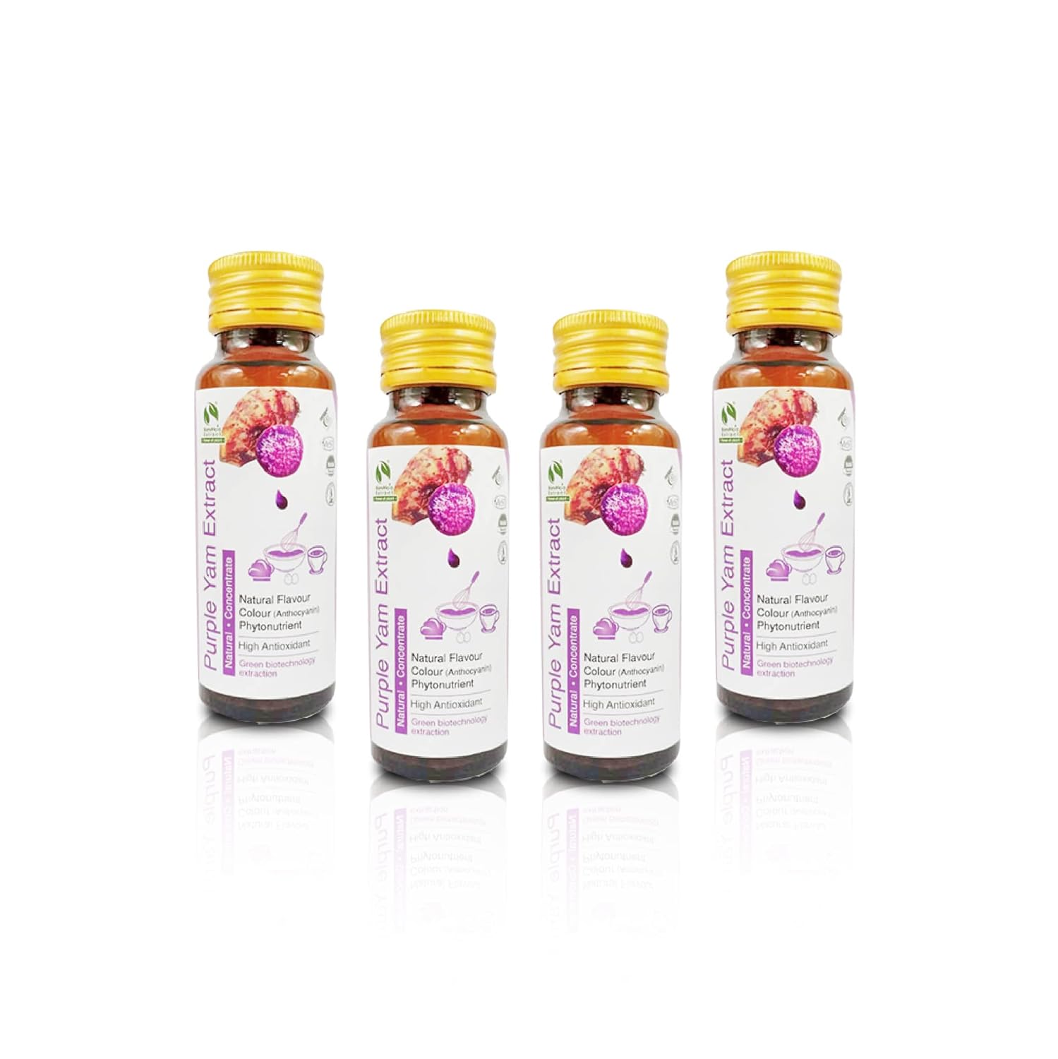 (4 x 60g) Natural Ube Purple Yam Flavour Extract Liquid