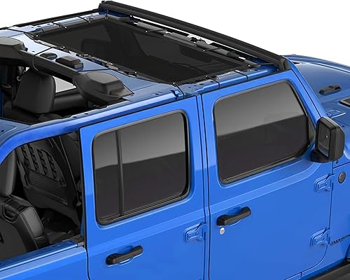 Alien Sunshade - Parasol de malla frontal para techo, bloquea los rayos UV, el viento y el ruido (color negro)