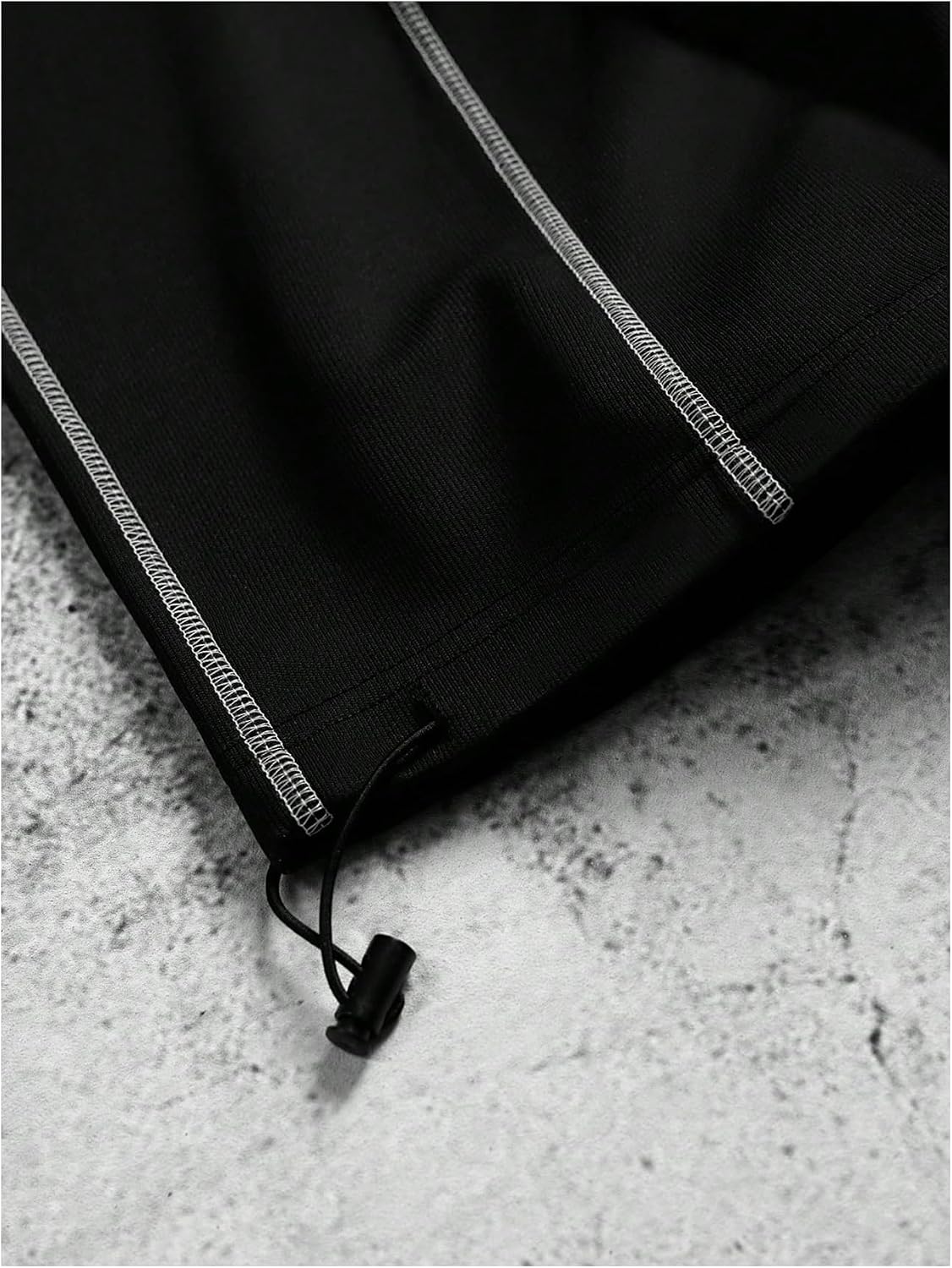 SHENHE Men's Baggy Track Pants Wide Leg Drawstring Waist Colorblock Workout Jogger Parachute Pants Trousers