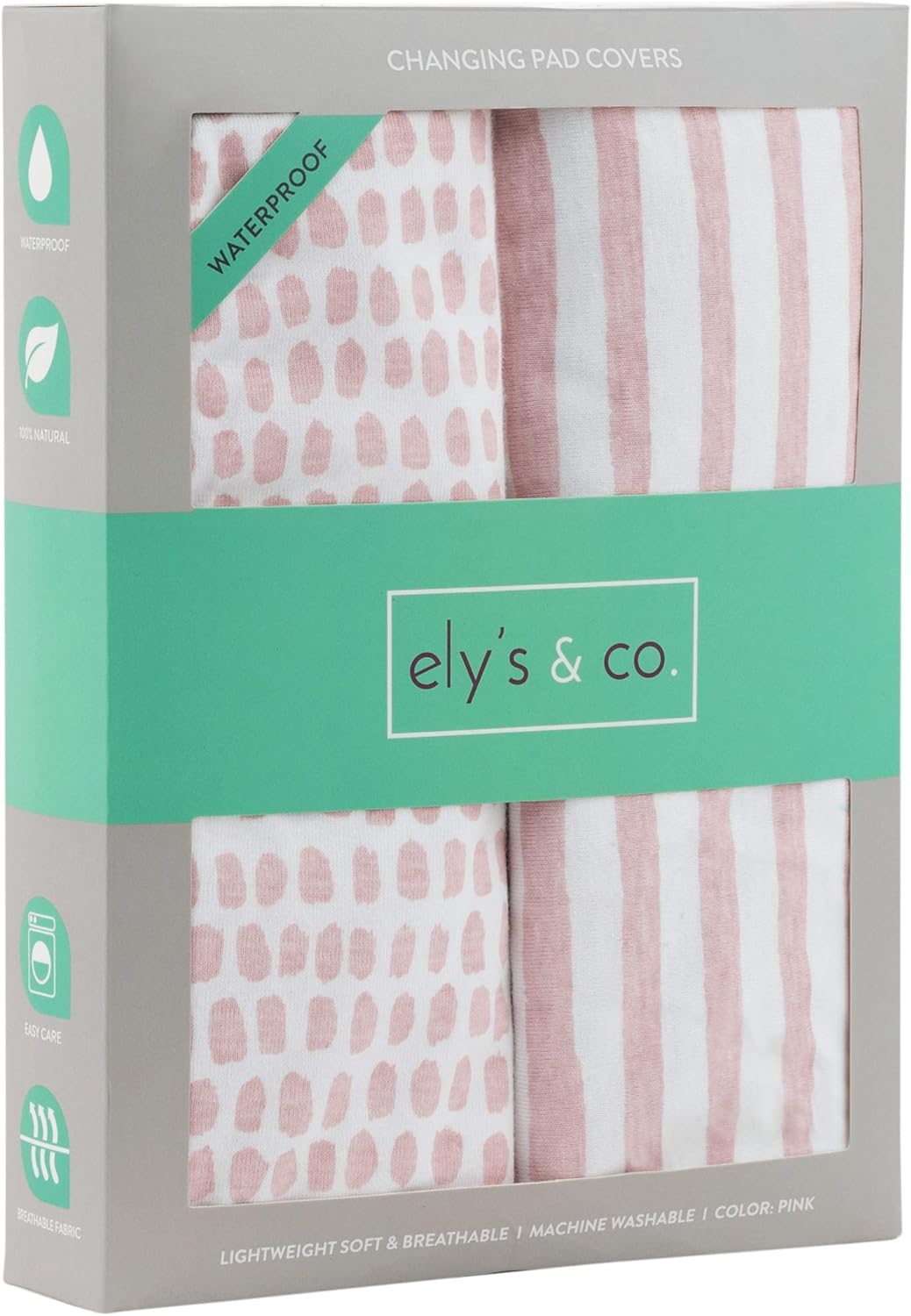 Waterproof Changing Pad Cover Set Cradle Sheet Set by Ely's & Co no