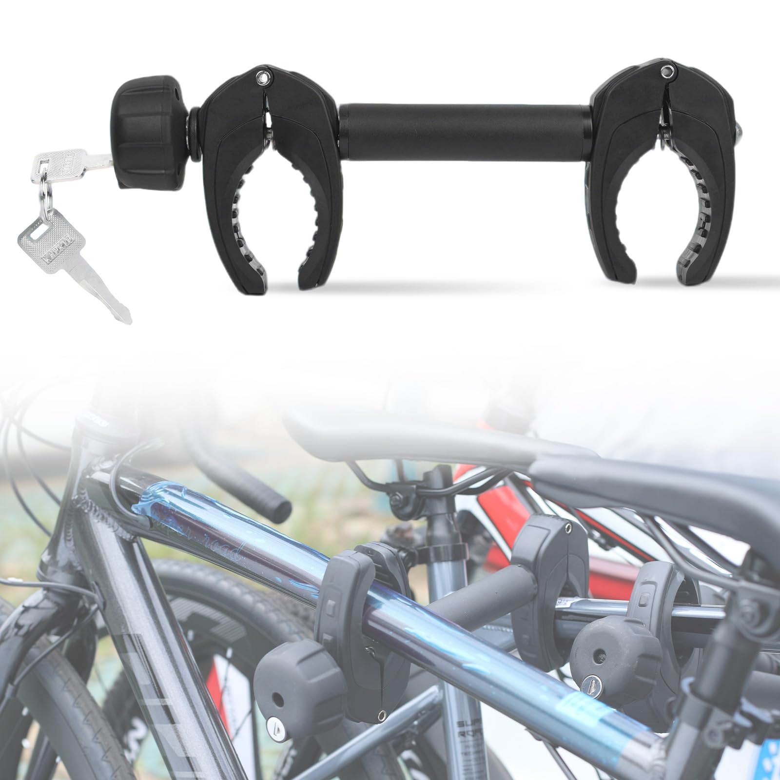 Rahmenhalter kurz 32 cm Länge, Fahrradhalterung Bike Holder Fahrradträger Fahrradhalter Befestigung Klemme Reisemobil Rad, abschließbar, für U-Bügelrohr Sport & Freizeit