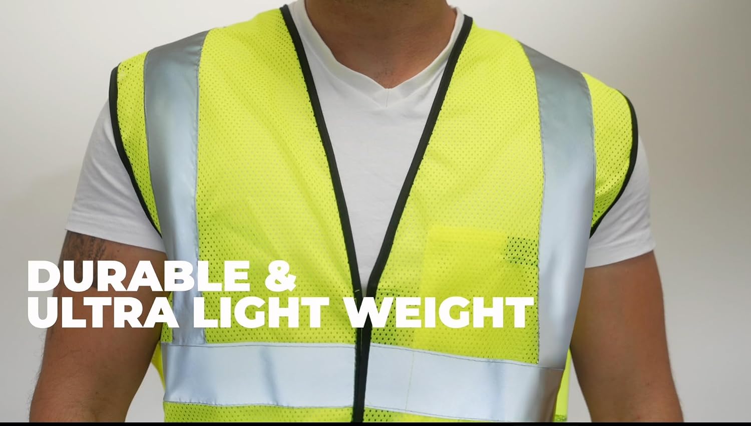 OccuNomix ANSI/ISEA 107-2020 Class 2 Type R Mesh Surveyor Vest - Reflective Safety Vest with Pockets, Dual Sizes (S/M-4X/5X)