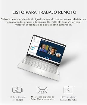Amazon.com: HP 15 portátil, procesador AMD Ryzen 3-5300U, 8 GB de