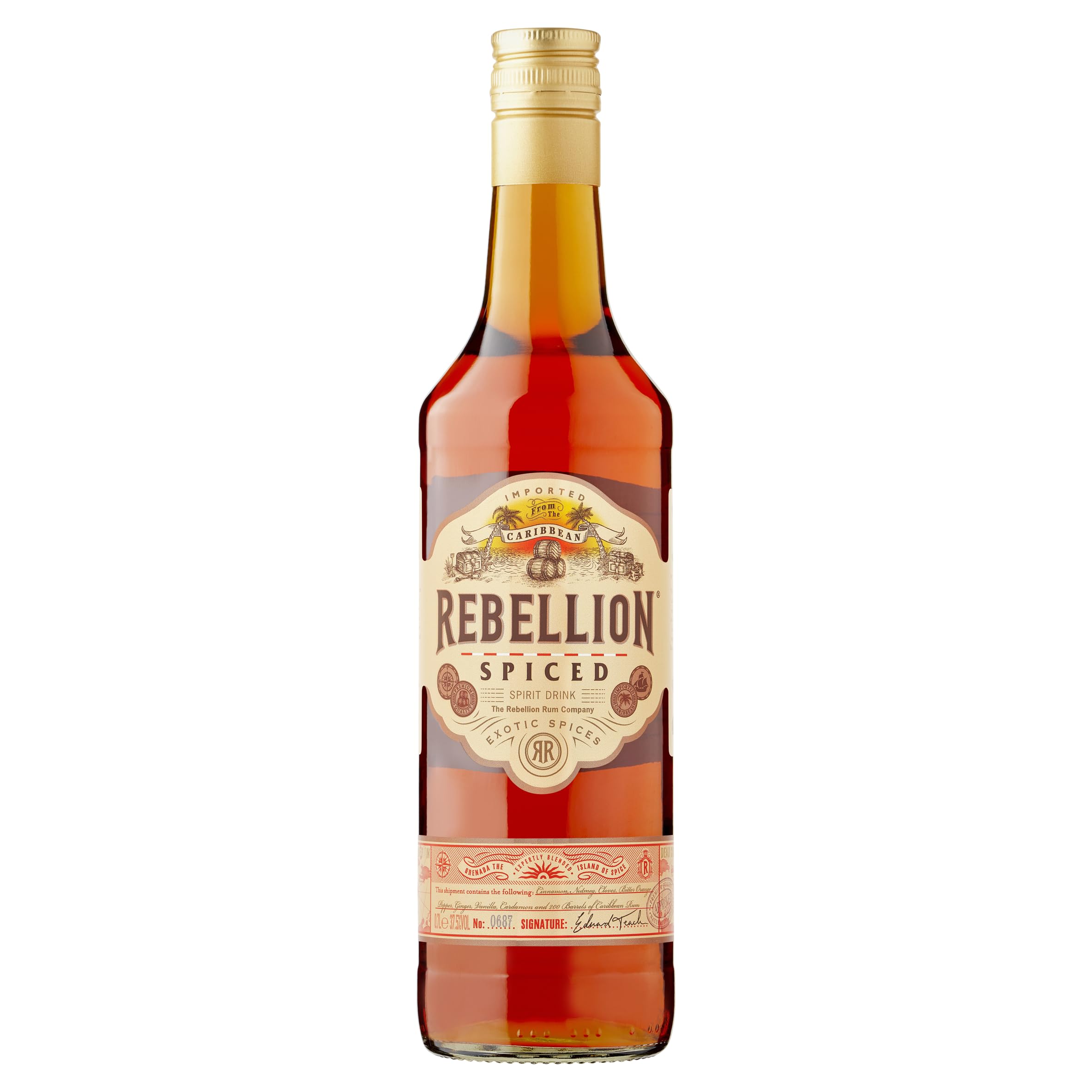 Rebellion Spiced Rum, 70 cl