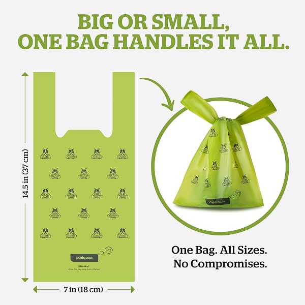 Pogi Dog Poop Bags with Handles - Leak-Proof, Large, Fresh Scent - 900 Bags - 4