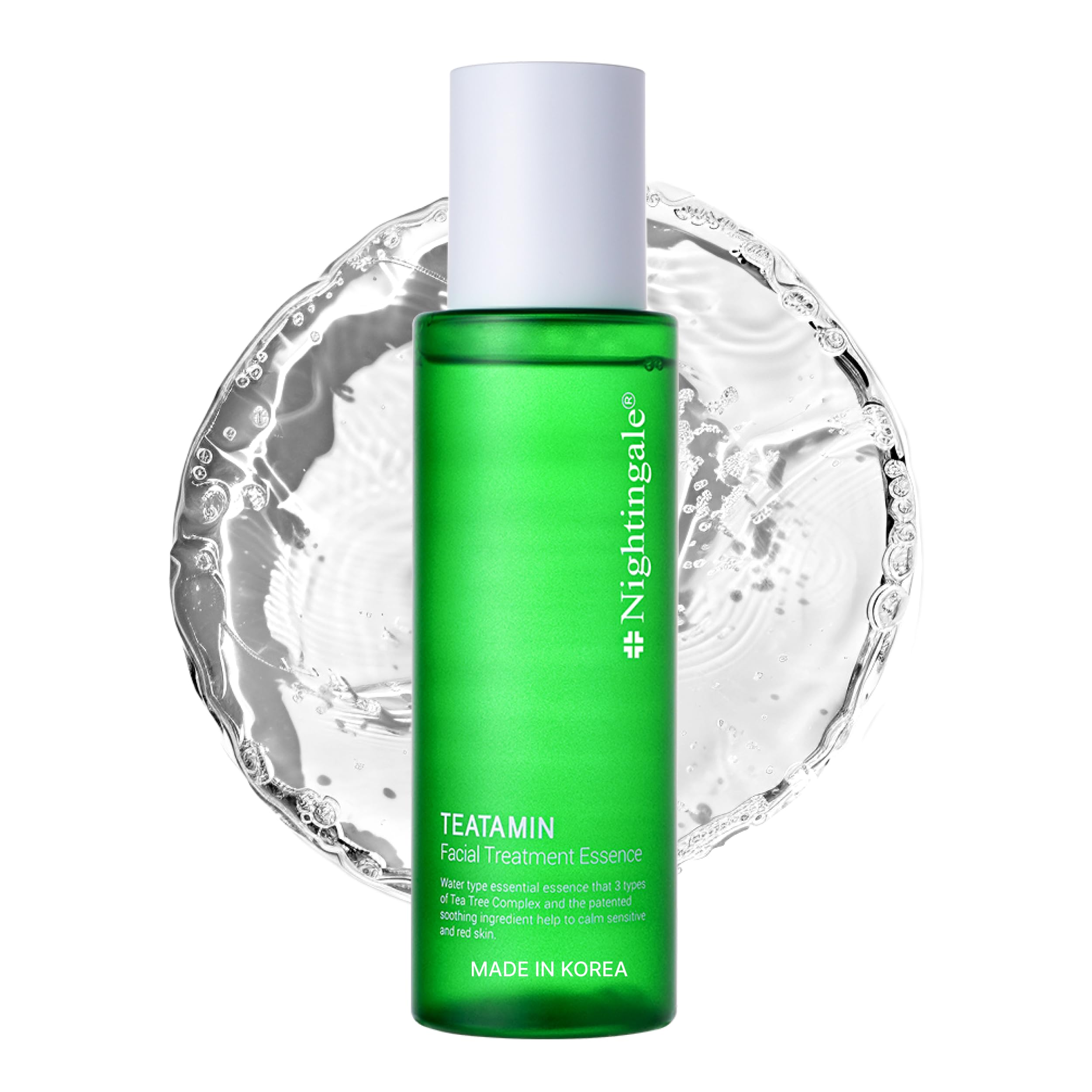 Nightingale Korean Skin Care Hydrating Teatamin Facial Essence 200ml - Facial Care with Tea Tree & Vitamin - Natural Treatment for Dry & Sensitive Skin