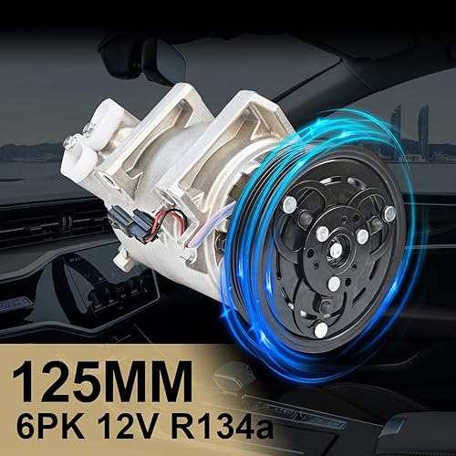 Miniatura 92 de Compresor de aire acondicionado AC para Ford Police Interceptor Utility 2013-2015, Ford Explorer 2011-2015, con embrague de A/C, compresor de CA