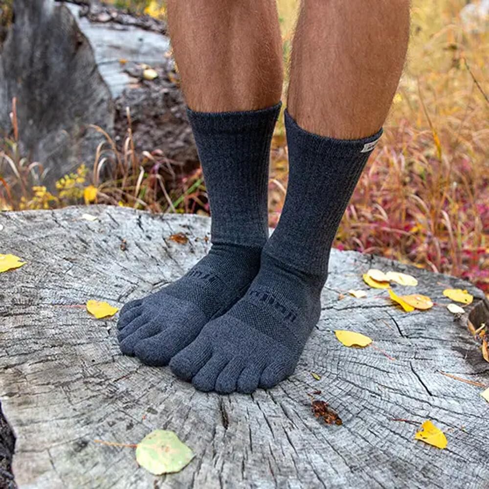 INJINJI - Performance 2.0 - Trail Midweight Crew Granite - Chaussettes - Mixte