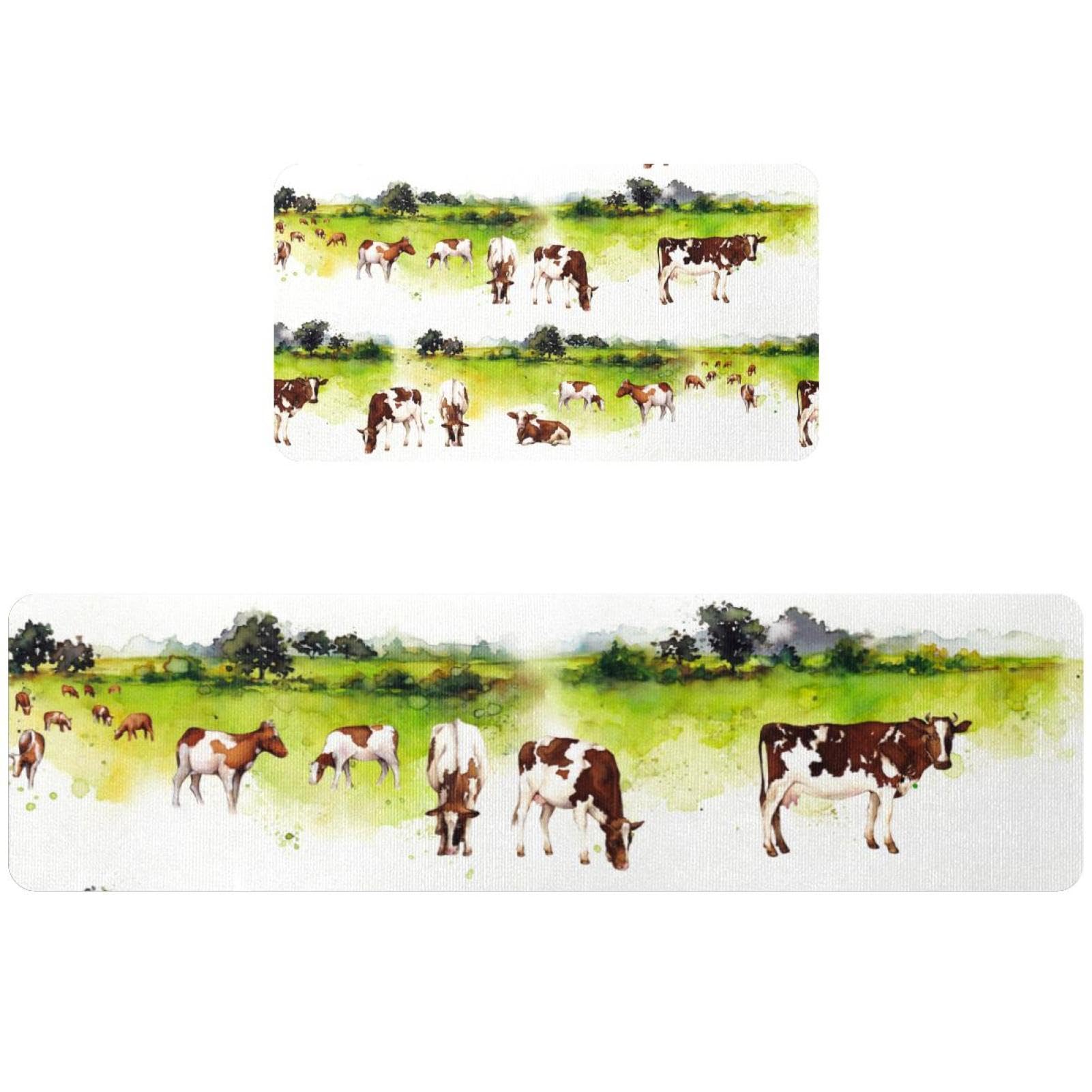 Tapis de cuisine lavables et ultra absorbants lot de 2 avec sous-couche antidérapante