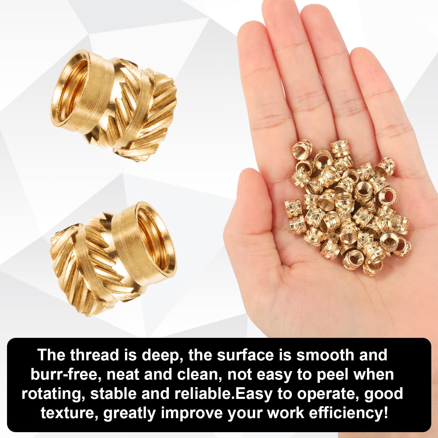 50pcs 3D Printing Brass Nuts - Image 4