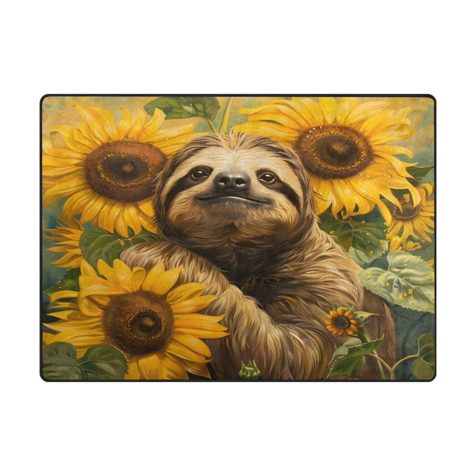 Grand tapis de sol contemporain 203x147 cm chambre salon paresseux