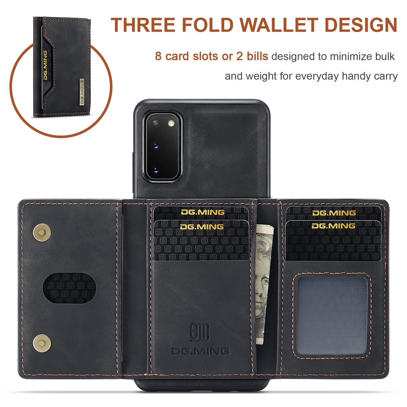 UDBKKDX 2 in 1 Detachable Wallet & Phone Case For iPhone 15 - Image 4